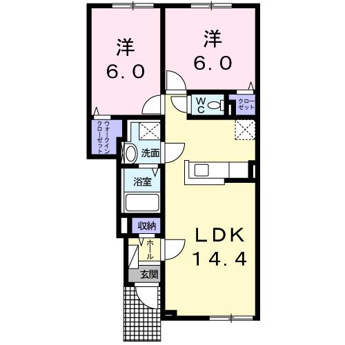 タカトモドリーム北広島（103） 間取り図画像