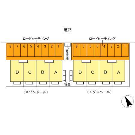 メゾンドール（D） 駐車場
