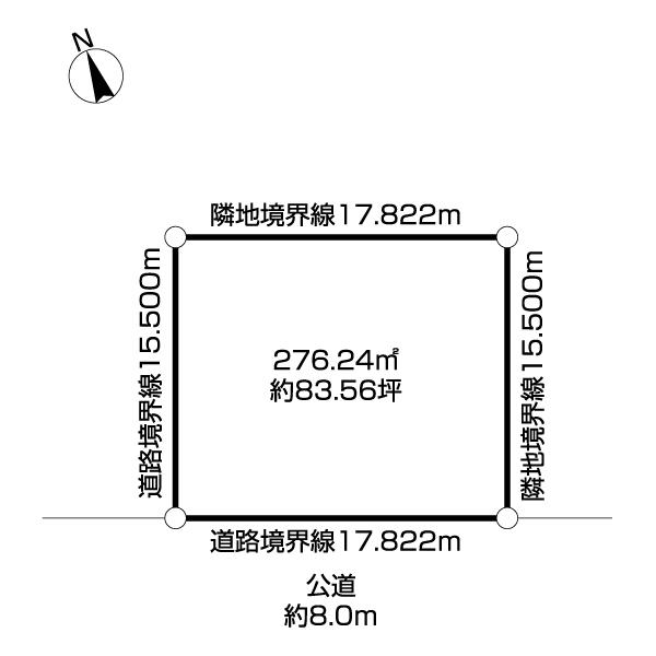 南あいの里7丁目土地 区画図