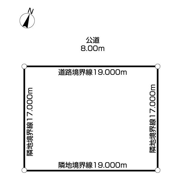 松葉町1丁目土地 区画図