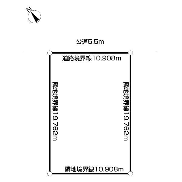 東共栄4丁目土地 区画図