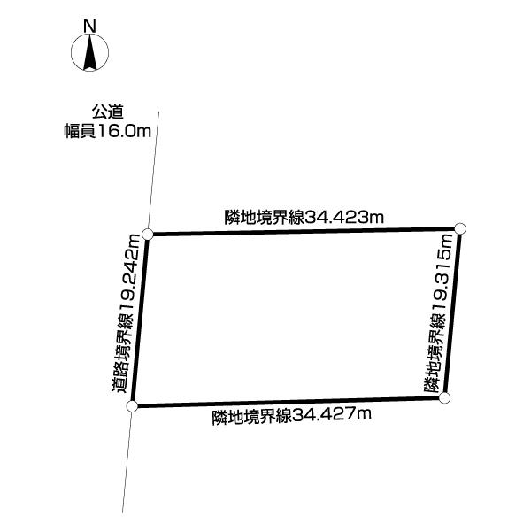 山の手3条９丁目土地 区画図