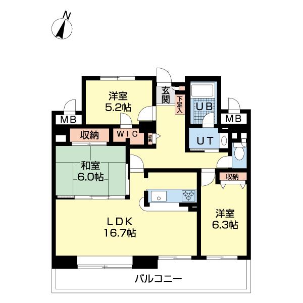 コロナード北17条 間取り図画像