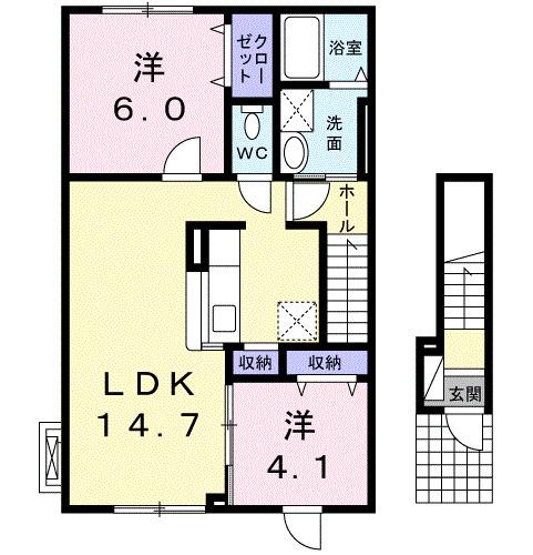 スパライ銀世（201） 間取り図画像
