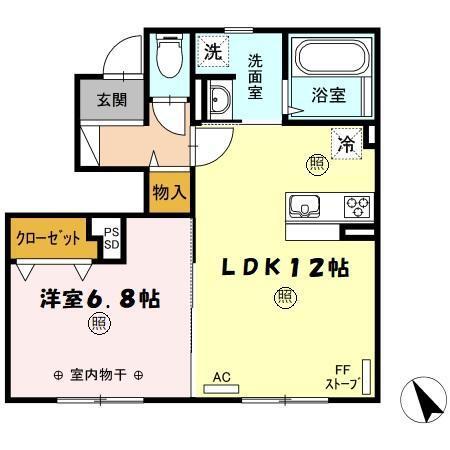 グリーンリーフ山の手（101） 間取り図画像