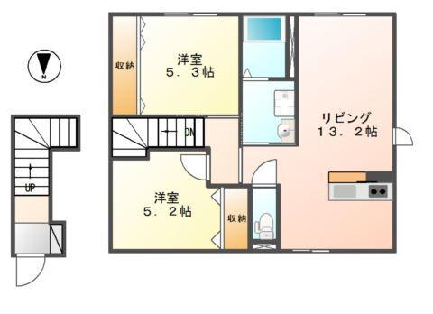 Casa柏木 間取り図画像