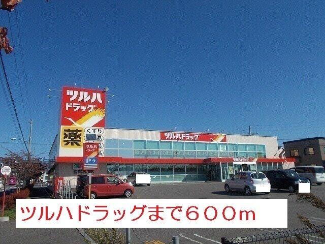 ツルハドラッグ：600m