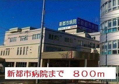 新都市病院：800m