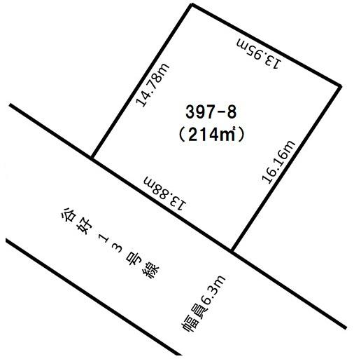 北斗市谷好三丁目　売土地② 区画図