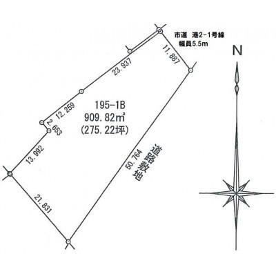 港町2丁目12番街区　売土地② 区画図