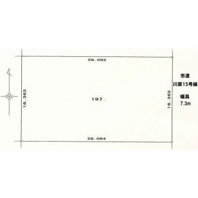 函館市川原町　売土地 区画図
