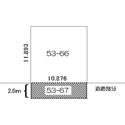 堀川町売土地 区画図