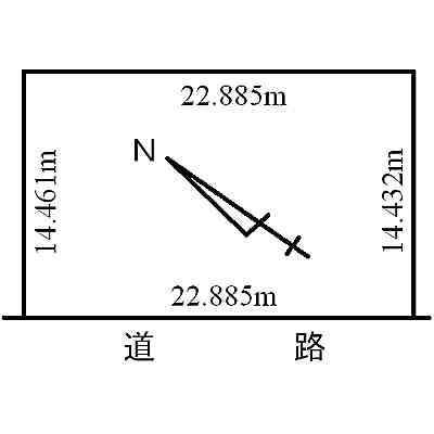陣川町86番　売土地 区画図