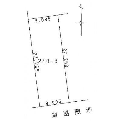 湯浜町　売土地3 区画図