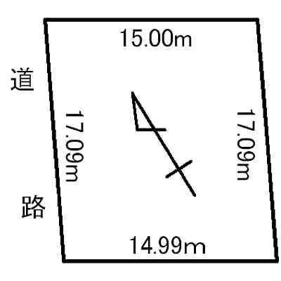 東山町197番38売土地 区画図