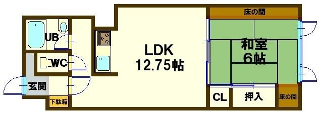 大沼レイクハウス【３階】2341号室（2341） 間取り図画像