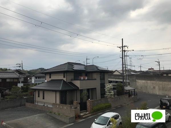 甲賀市水口町虫生野虹の町アパート 眺望