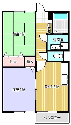 ウインビューＢ棟（201） 間取り図画像