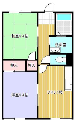 甲賀市水口町水口アパート 間取り図画像