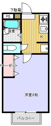 甲賀市水口町東林口アパート 間取り図画像