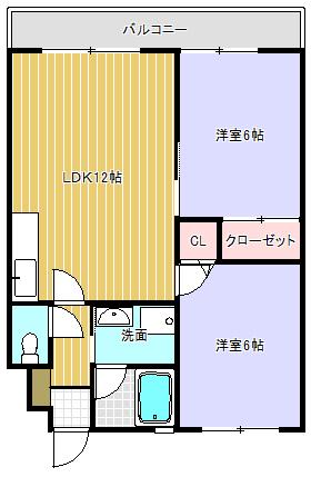 甲賀市水口町南林口マンション 間取り図画像