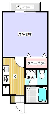 デジール的場（204） 間取り図画像
