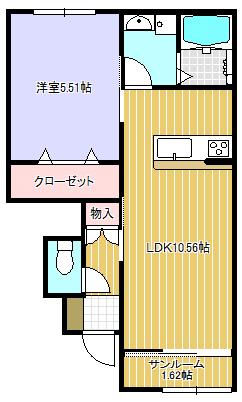 フォルトゥーナ（102） 間取り図画像