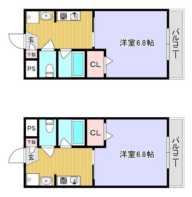 メゾン小西梅影V（302） 間取り図画像