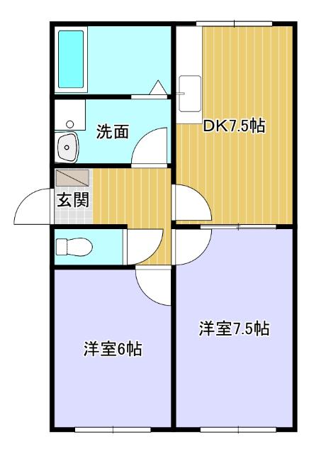 コスモスハウスⅡ（205） 間取り図画像