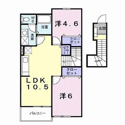 アルモニーメゾンⅡ（201） 間取り図画像
