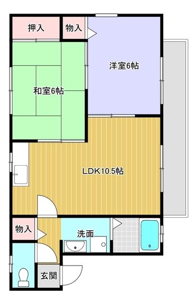 サンフィールド（101） 間取り図画像