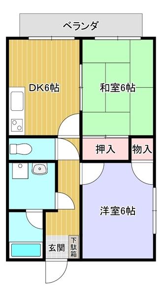 メゾンミサキ（101） 間取り図画像