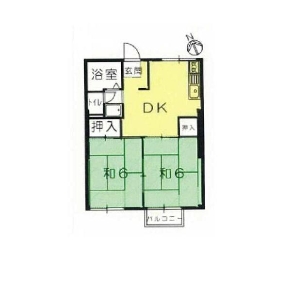 甲賀市水口町西林口アパート 間取り図画像