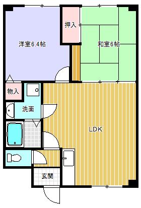 ウエストローズヒル（303） 間取り図画像