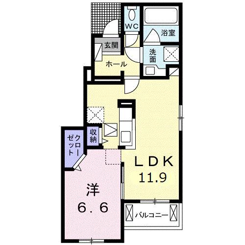 アルコバレーノ（101） 間取り図画像