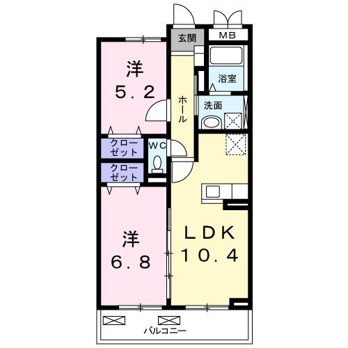 カトル　アンソレイエ（303） 間取り図画像