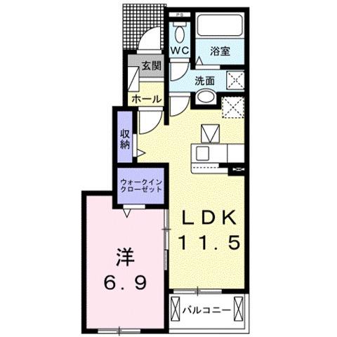 メゾン・ド・ジュネスⅡ（102） 間取り図画像