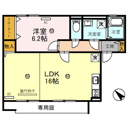 夢咲きの里　Ｃ（103） 間取り図画像