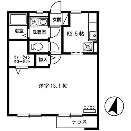 夢咲きの里　Ｄ（105） 間取り図画像