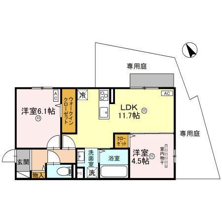 グランド ソレーユ（101） 間取り図画像
