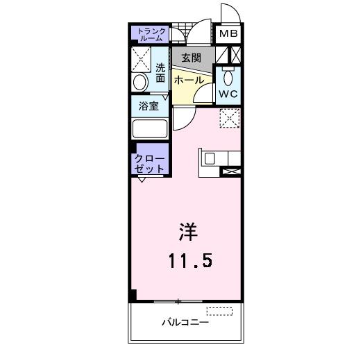 ノール・アンソレイエ（304） 間取り図画像