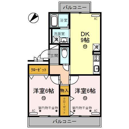 セジュールＬ３(ｴﾙｽﾘｰ)（303） 間取り図画像