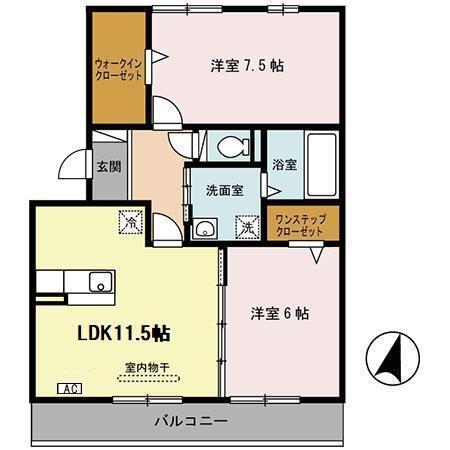 メイプルコート（203） 間取り図画像