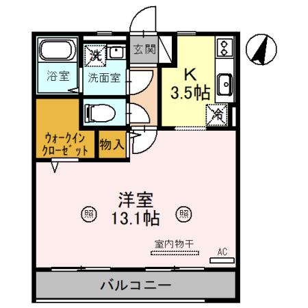 夢咲きの里　Ｄ（206） 間取り図画像