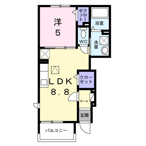 グランド　ソレイユ（101） 間取り図画像
