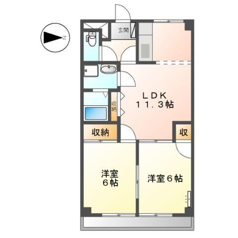 ロワールＫＥＮＴ 間取り図画像