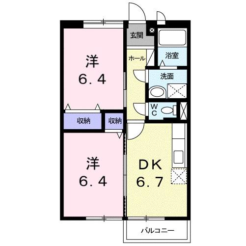 ニュ−フィルドセラアＡ（104） 間取り図画像