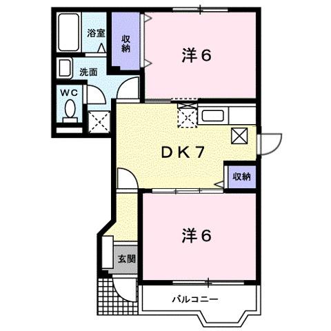 メゾン　ド　スリーズ　Ｂ（102） 間取り図画像