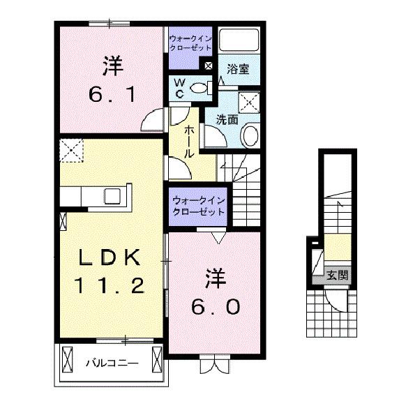 シエルトゥールＭ．Ｋ．三雲（202） 間取り図画像