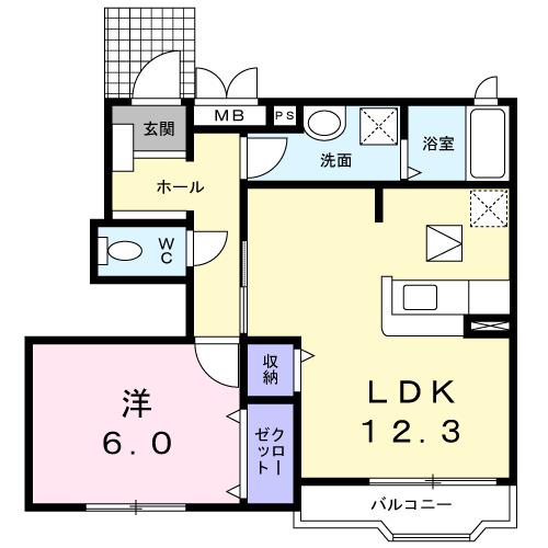 メゾン　アルディ（101） 間取り図画像
